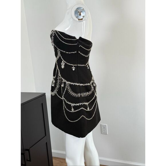 SIMKHAI Arta Embellished Strapless Minidress Size 6 - Picture 12 of 16